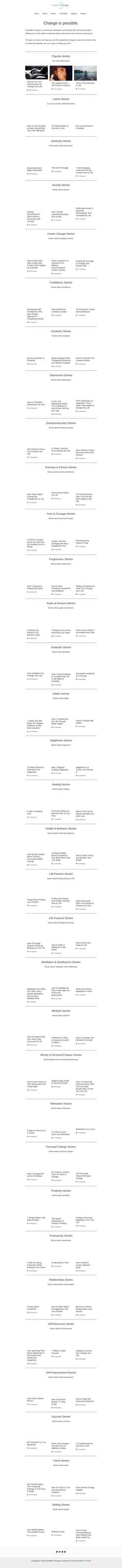 Schermata possibilitychange.com