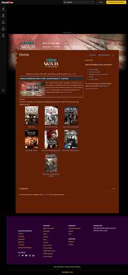 Снимак екрана menofwar.fandom.com
