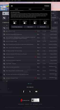 Captura de pantalla forums.cdprojektred.com