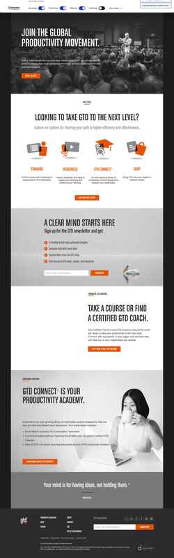 Skärmdump gettingthingsdone.com