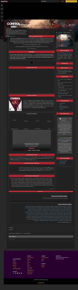 Zrzut ekranu control.fandom.com