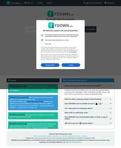 Снимак екрана fdown.net