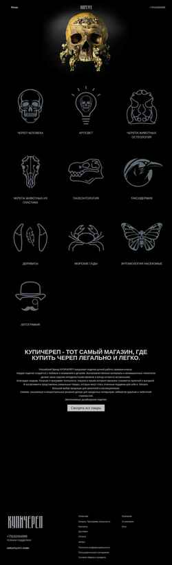 Screenshot kupicherep.ru