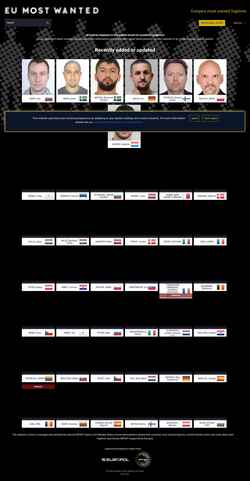 Captură de ecran eumostwanted.eu