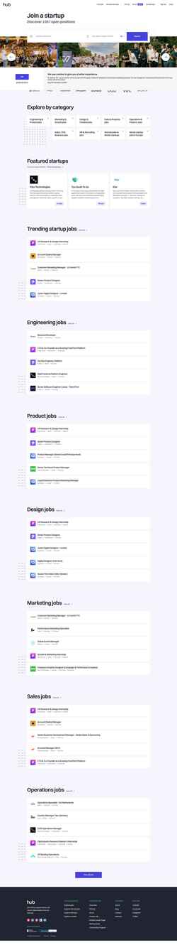 Captură de ecran thehub.io