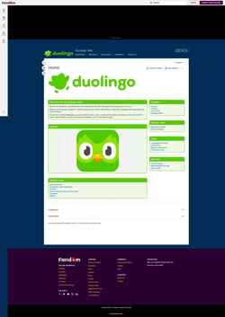 Zrzut ekranu duolingo.fandom.com