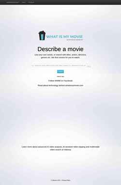 Schermata whatismymovie.com