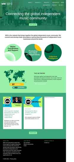 Screenshot winformusic.org