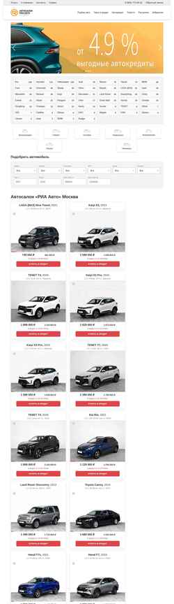 Screenshot riaauto.ru