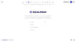Captură de ecran excalidraw.com