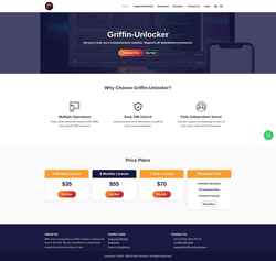 Снимак екрана griffin-unlocker.com
