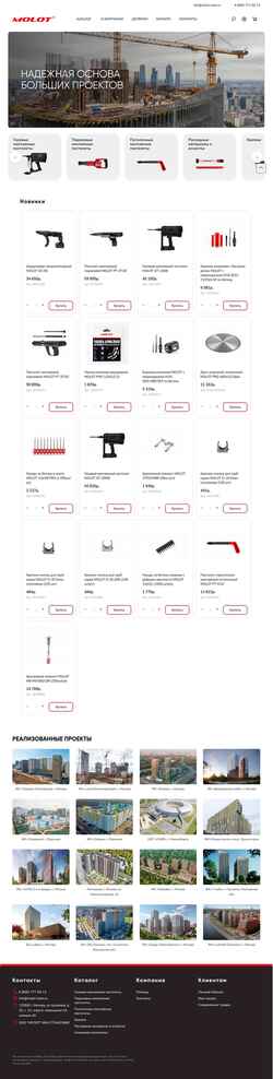 Posnetek zaslona molot-tools.ru