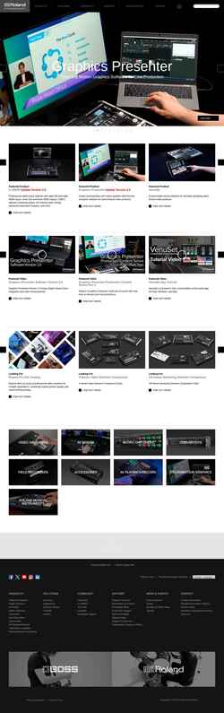 Screenshot proav.roland.com