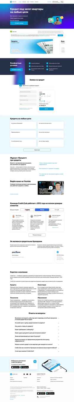 Snímek obrazovky credit.club