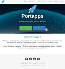 Скриншот portapps.io