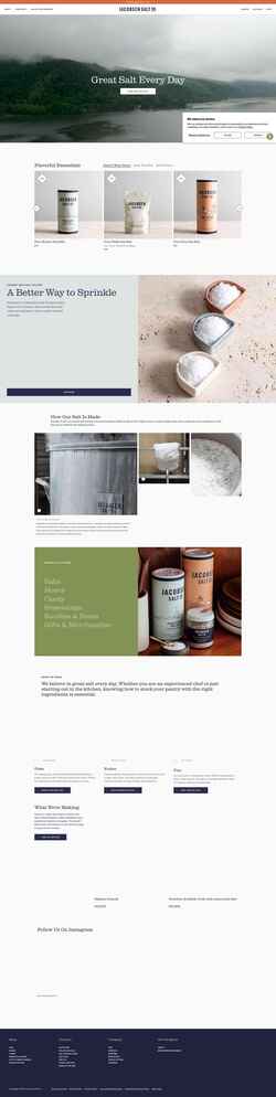Screenshot jacobsensalt.com