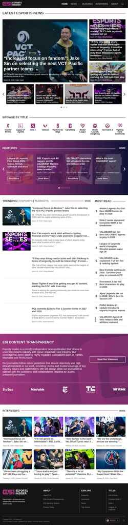 Schermata esportsinsider.com
