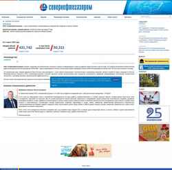 Screenshot severneftegazprom.com