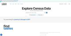 Snimka zaslona data.census.gov