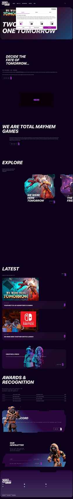 Captura de pantalla totalmayhemgames.com