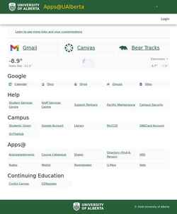 Captura de pantalla apps.ualberta.ca