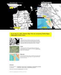 Screenshot maps.stamen.com