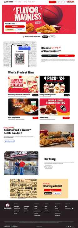 Skærmbillede slimchickens.com