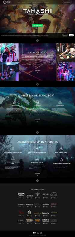 Zrzut ekranu awakenrealms.com