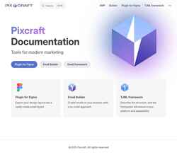 Schermafbeelding docs.pixcraft.io