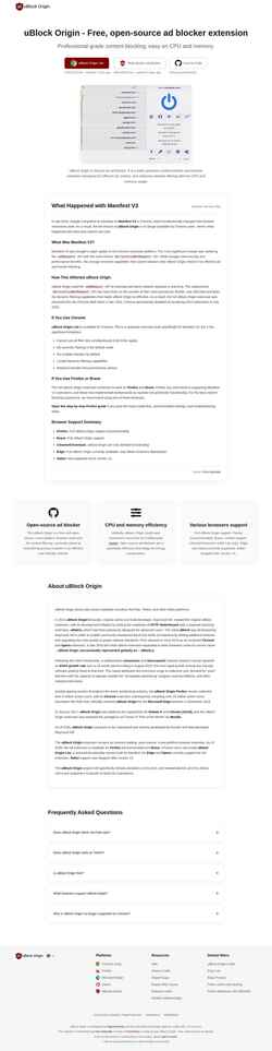 スクリーンショット ublockorigin.com