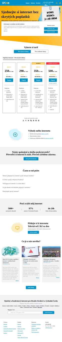 Screenshot spcom.cz