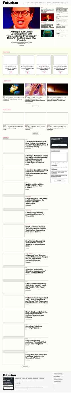 Schermata futurism.com