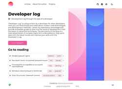 Skærmbillede developer-log.vercel.app