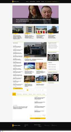 Снимак екрана turkmen.news