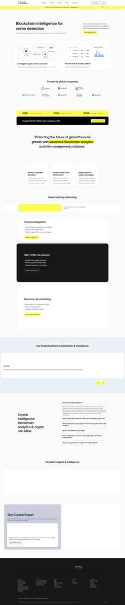 Captură de ecran crystalintelligence.com