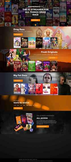 Screenshot signup.wowpresentsplus.com