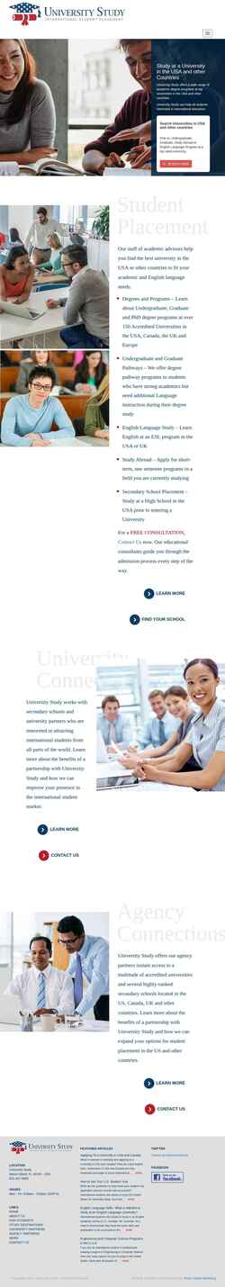 Schermata universitystudy.com