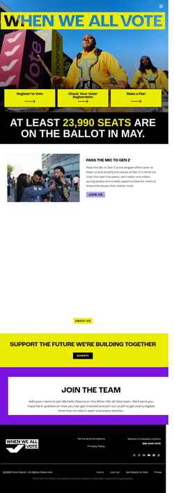Captură de ecran whenweallvote.org
