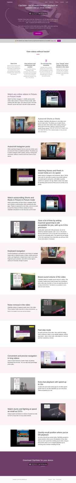 Screenshot clipglider.com