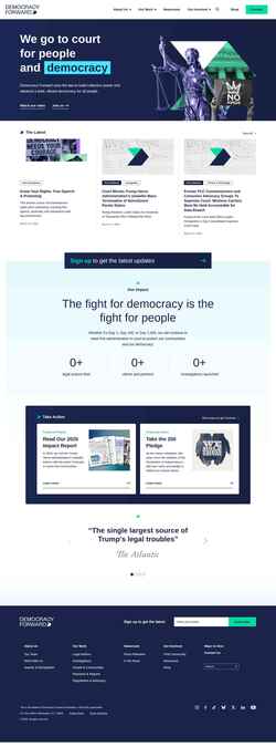 Ekraanipilt democracyforward.org