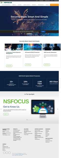Ekrānuzņēmums nsfocusglobal.com