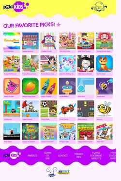 Snimka zaslona kids.poki.com