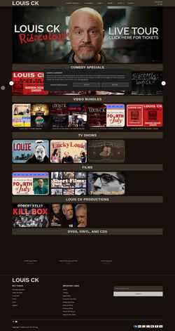 Captura de pantalla louisck.com