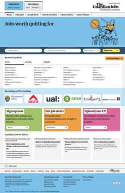 Captura de pantalla jobs.theguardian.com
