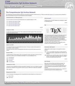 Screenshot ctan.org