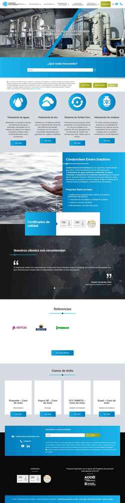 Captura de pantalla condorchem.com