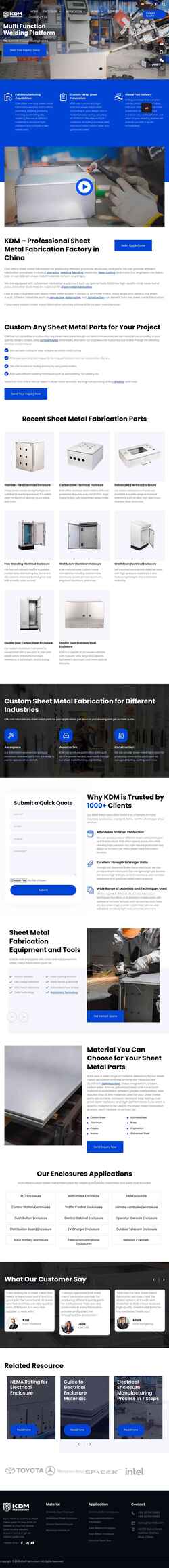 Snimka zaslona kdmfab.com