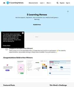 Ekrānuzņēmums community.articulate.com