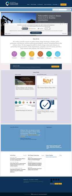 Снимак екрана climatecommunication.yale.edu