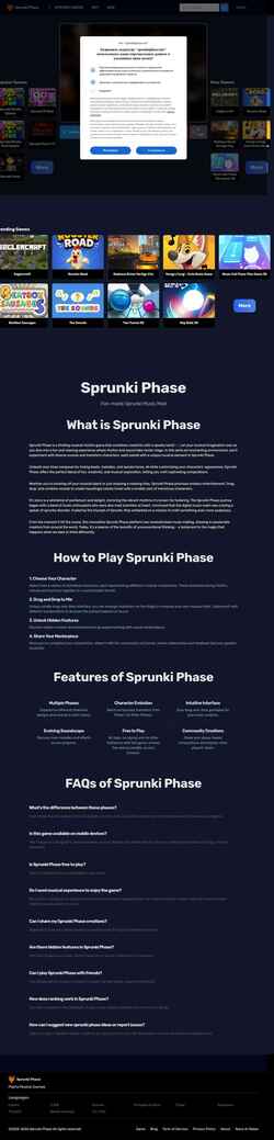 Snímek obrazovky sprunkiphase.net